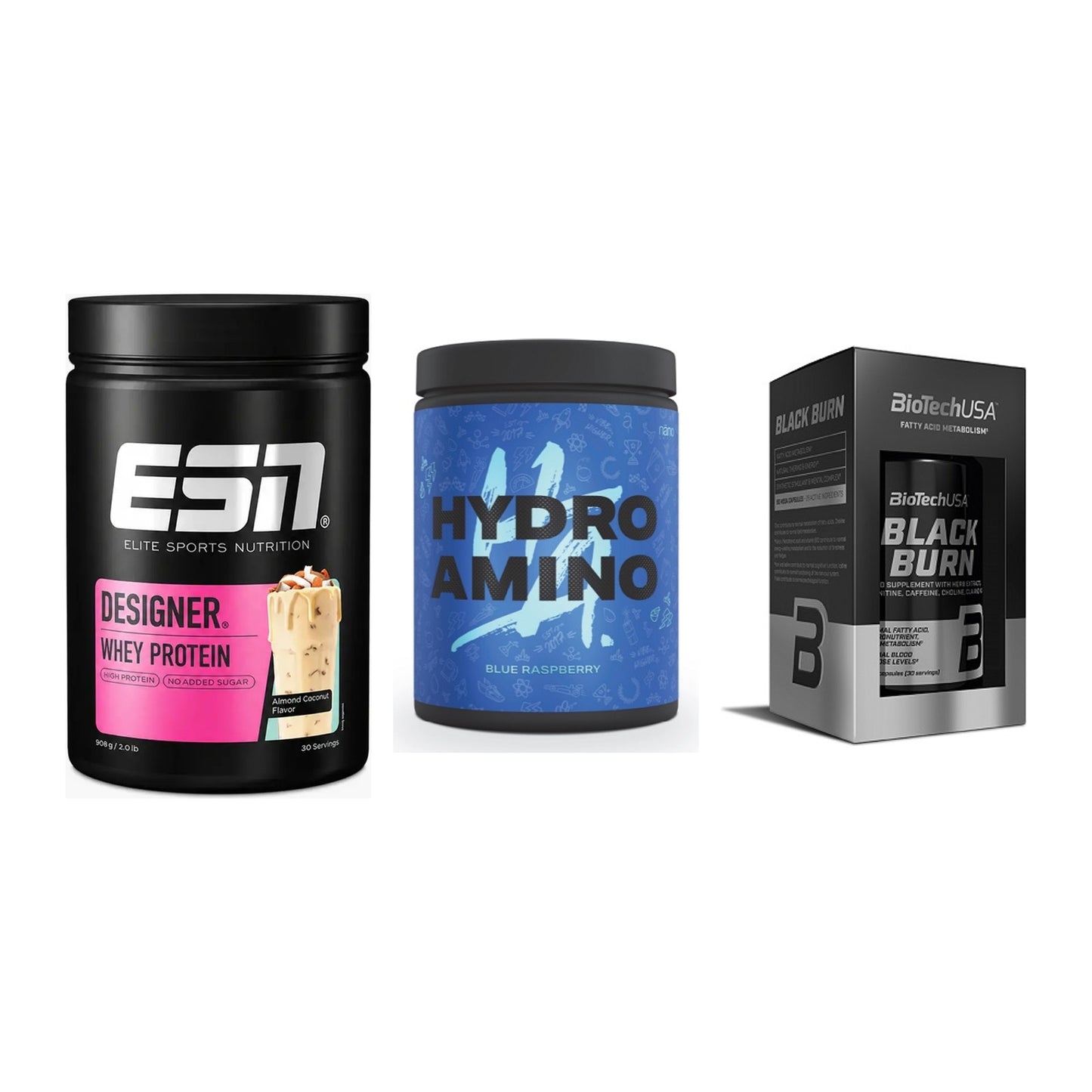 Definitionsphase-Set: ESN Designer + Nanosupps + BioTech Black – alle enthaltenen Artikel