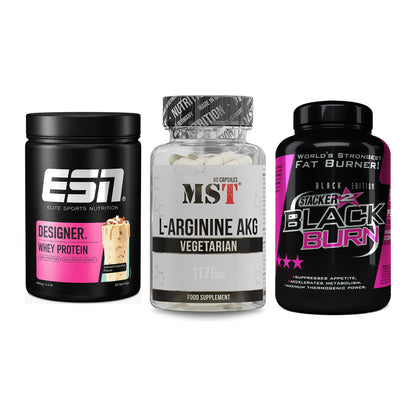 Definitionsphase-Set: ESN Designer + MST Arginin + Stacker2 Black – alle enthaltenen Artikel