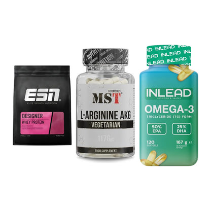 Definitionsphase-Set: ESN Designer + MST Arginin + INLEAD Omega-3 – alle enthaltenen Artikel