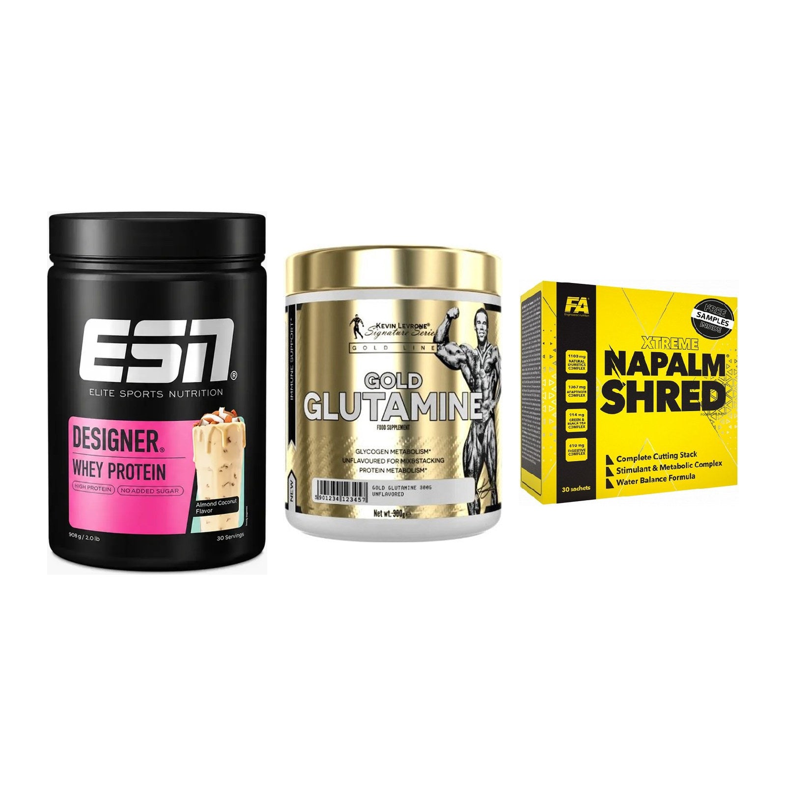 Definitionsphase-Set: ESN Designer + Kevin Levrone + FA Nutrition – alle enthaltenen Artikel