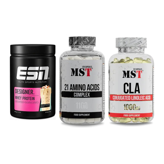Definitionsphase-Set: ESN Designer + MST 21 Amino + MST CLA 1000mg – alle enthaltenen Artikel