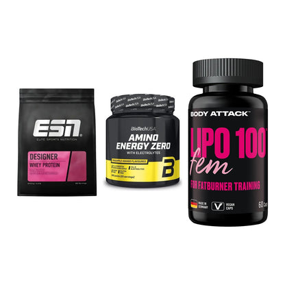 Definitionsphase-Set: ESN Designer + BioTech Amino + Body Attack – alle enthaltenen Artikel