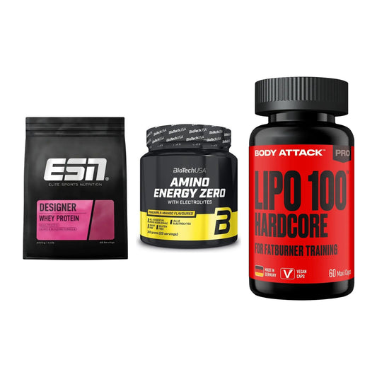 Definitionsphase-Set: ESN Designer + BioTech Amino + Body Attack – alle enthaltenen Artikel