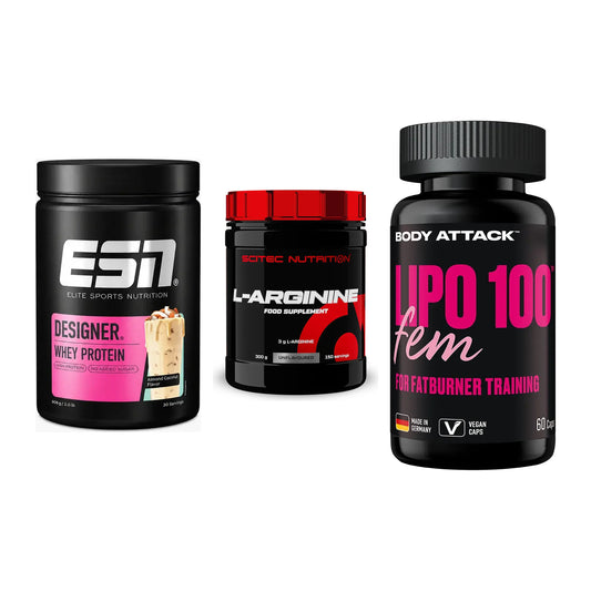 Definitionsphase-Set: ESN Designer + Scitec Arginin + Body Attack – alle enthaltenen Artikel