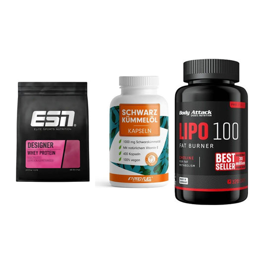 Definitionsphase-Set: ESN Designer + ProFuel Schwar + Body Attack – alle enthaltenen Artikel