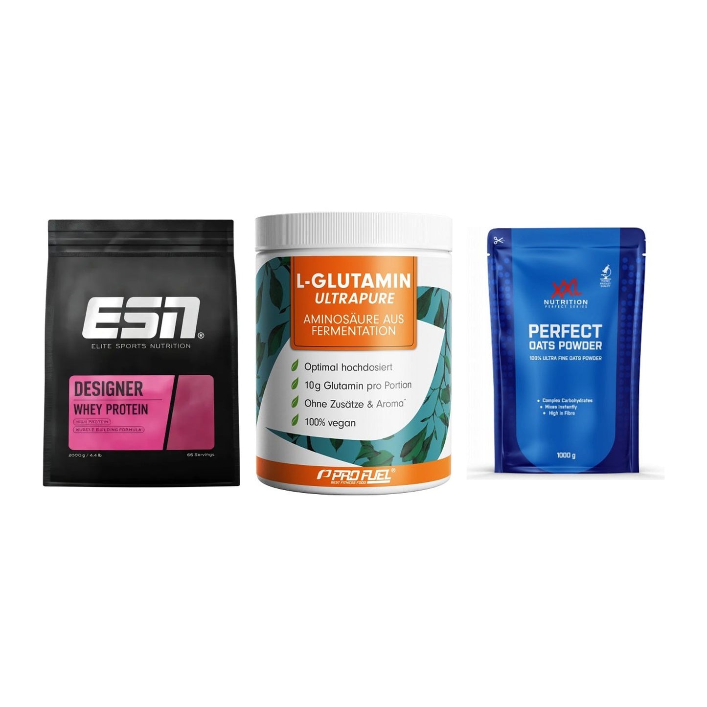 Definitionsphase-Set: ESN Designer + ProFuel Glutam + XXL Nutrition – alle enthaltenen Artikel