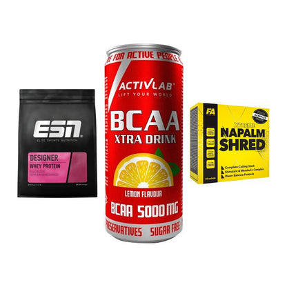 Definitionsphase-Set: ESN Designer + Activlab BCAA + FA Nutrition – alle enthaltenen Artikel