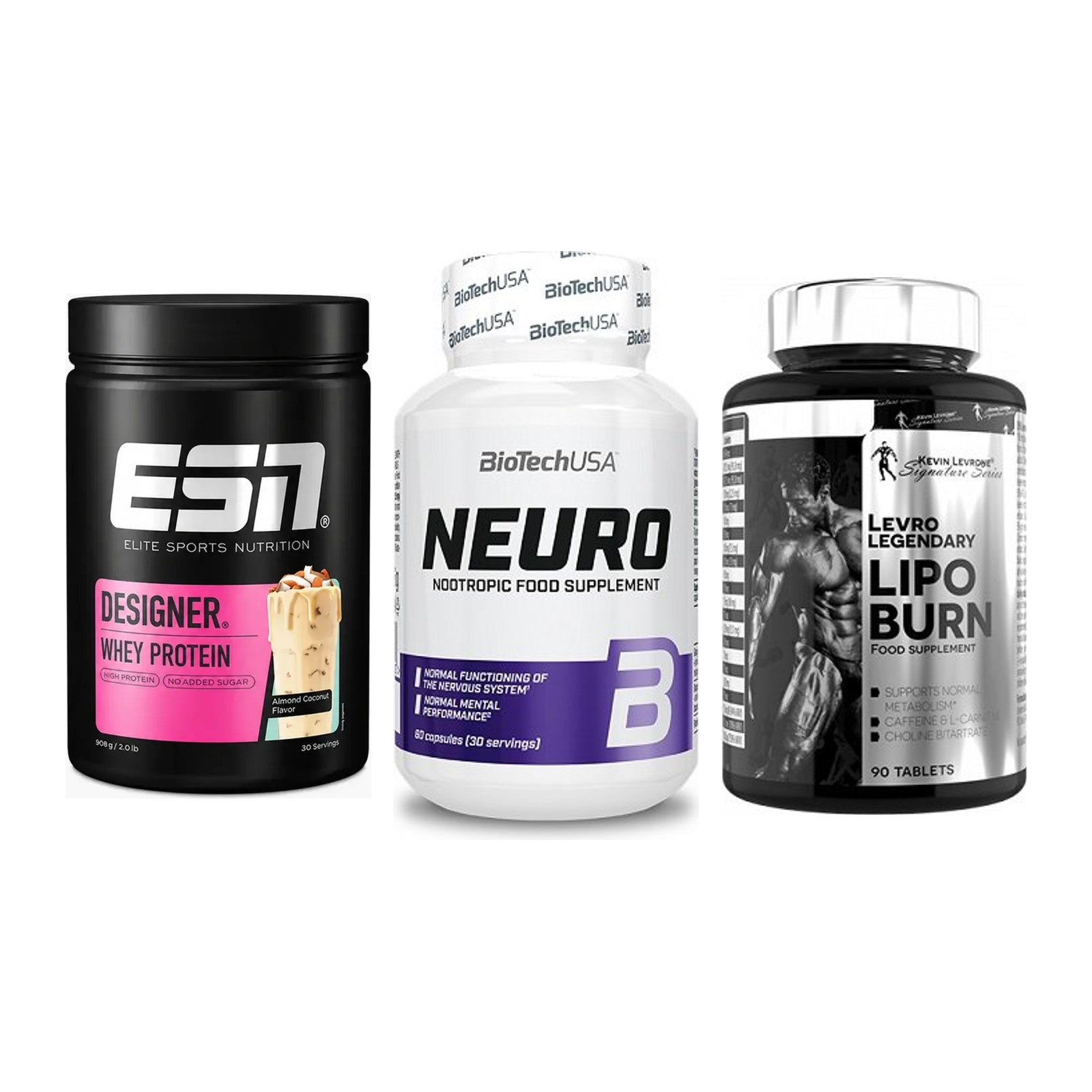 Definitionsphase-Set: ESN Designer + BioTech Neuro + Kevin Levrone – alle enthaltenen Artikel