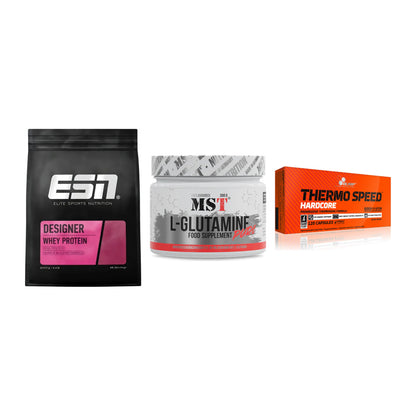 Definitionsphase-Set: ESN Designer + MST Glutamine + Olimp Thermo – alle enthaltenen Artikel