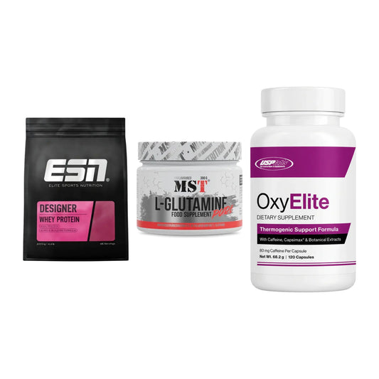 Definitionsphase-Set: ESN Designer + MST Glutamine + USP Labs – alle enthaltenen Artikel