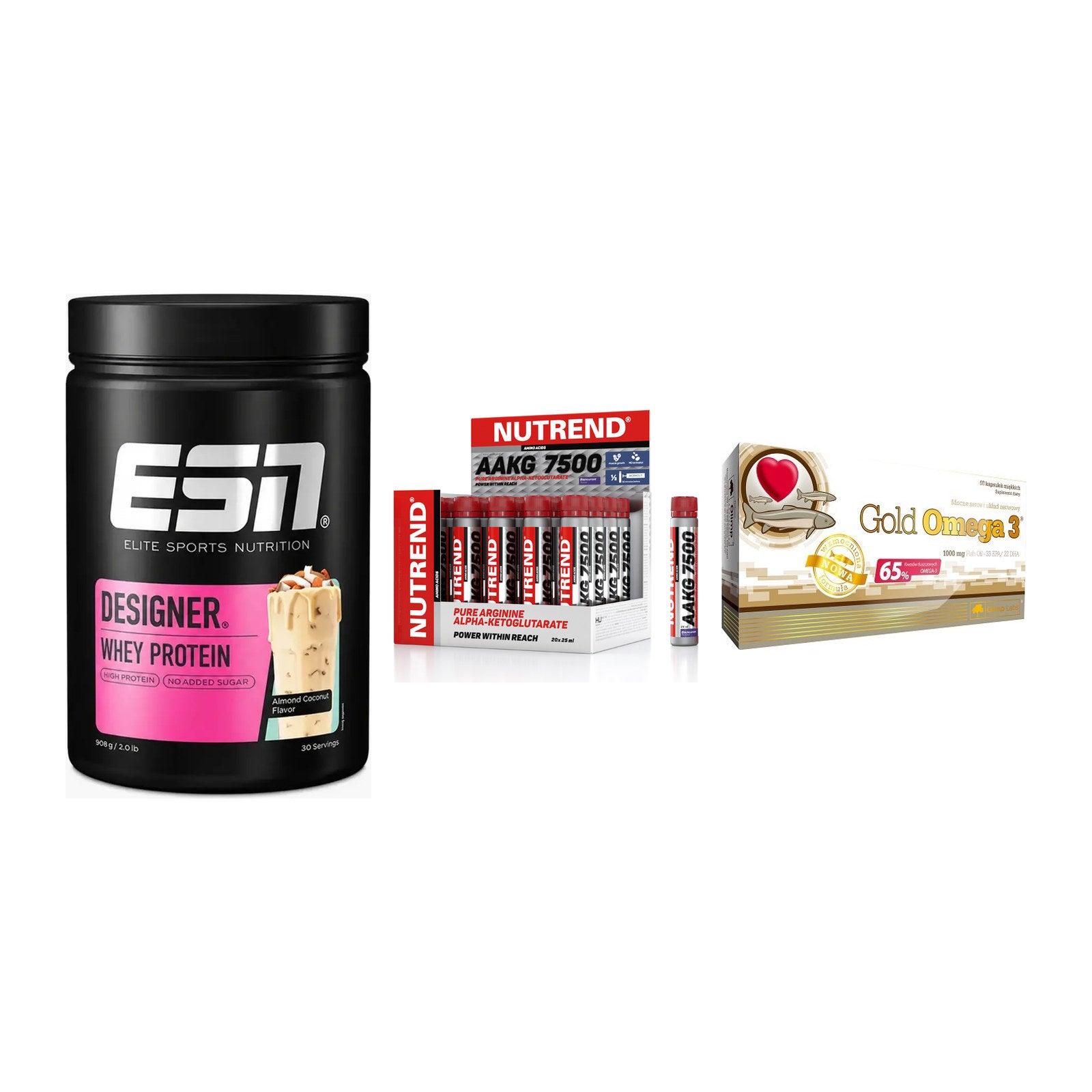 Definitionsphase-Set: ESN Designer + Nutrend AAKG + Olimp Omega 3 – alle enthaltenen Artikel