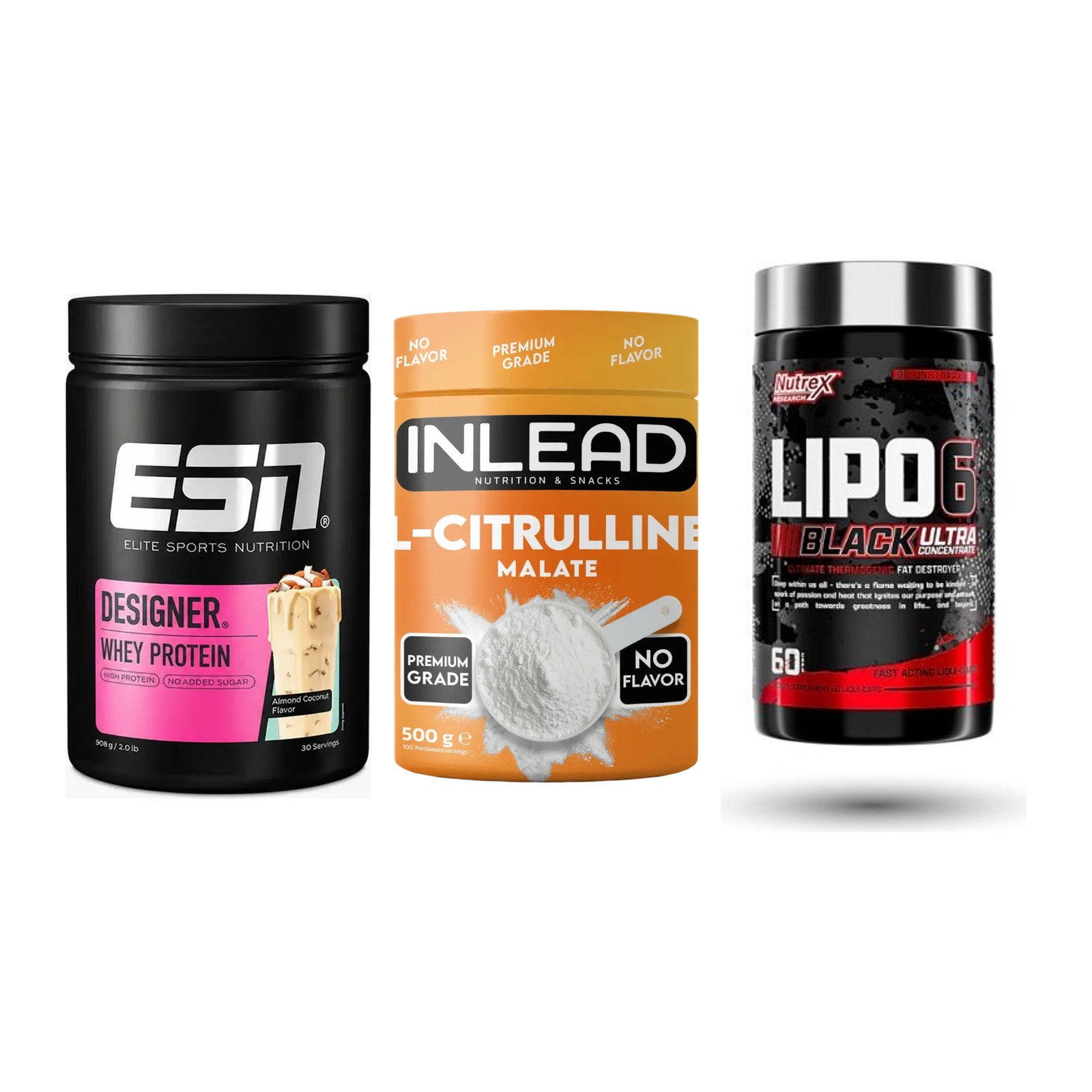 Definitionsphase-Set: ESN Designer + INLEAD L-Citru + Nutrex Lipo 6 – alle enthaltenen Artikel