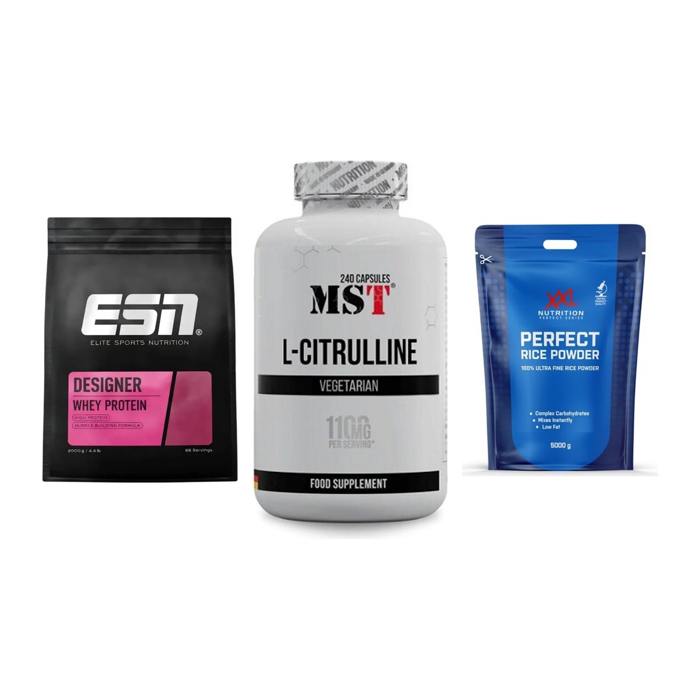 Definitionsphase-Set: ESN Designer + MST Citrulline + XXL Nutrition – alle enthaltenen Artikel