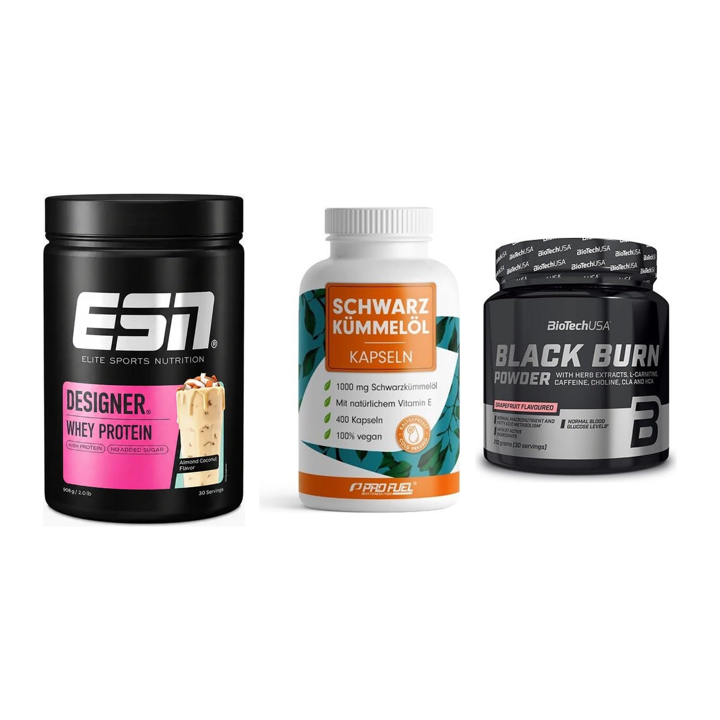Definitionsphase-Set: ESN Designer + ProFuel Schwar + BioTech Black – alle enthaltenen Artikel