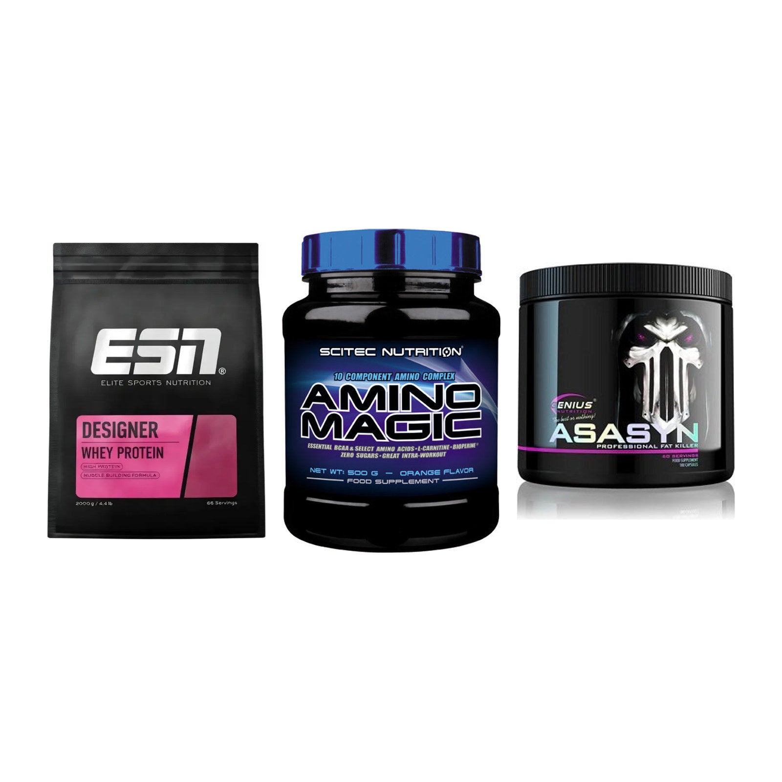 Definitionsphase-Set: ESN Designer + Scitec Amino + Genius Nutriti – alle enthaltenen Artikel
