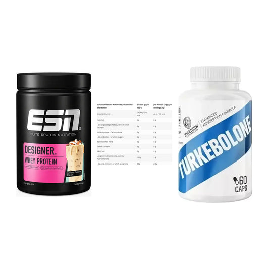 Definitionsphase-Set: ESN Designer + INLEAD L-Argin + Swedish Supple – alle enthaltenen Artikel