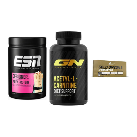 Definitionsphase-Set: ESN Designer + GN Acetyl + Olimp Omega 3 – alle enthaltenen Artikel
