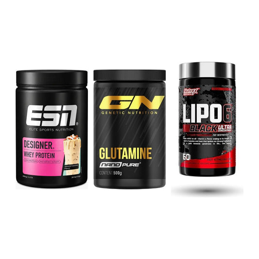 Definitionsphase-Set: ESN Designer + GN Nano Pure + Nutrex Lipo 6 – alle enthaltenen Artikel
