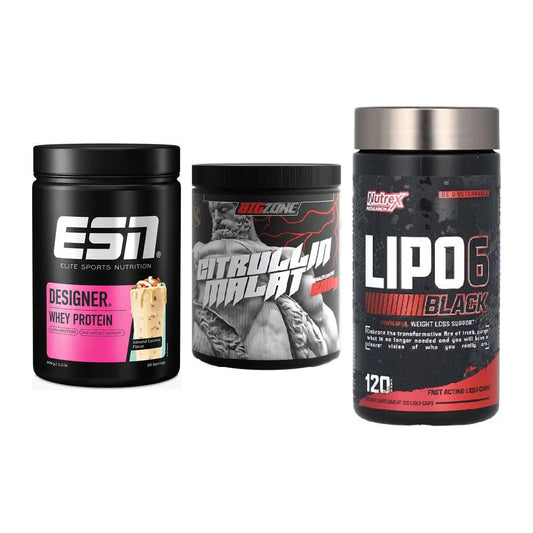Definitionsphase-Set: ESN Designer + Big Zone + Nutrex Lipo 6 – alle enthaltenen Artikel