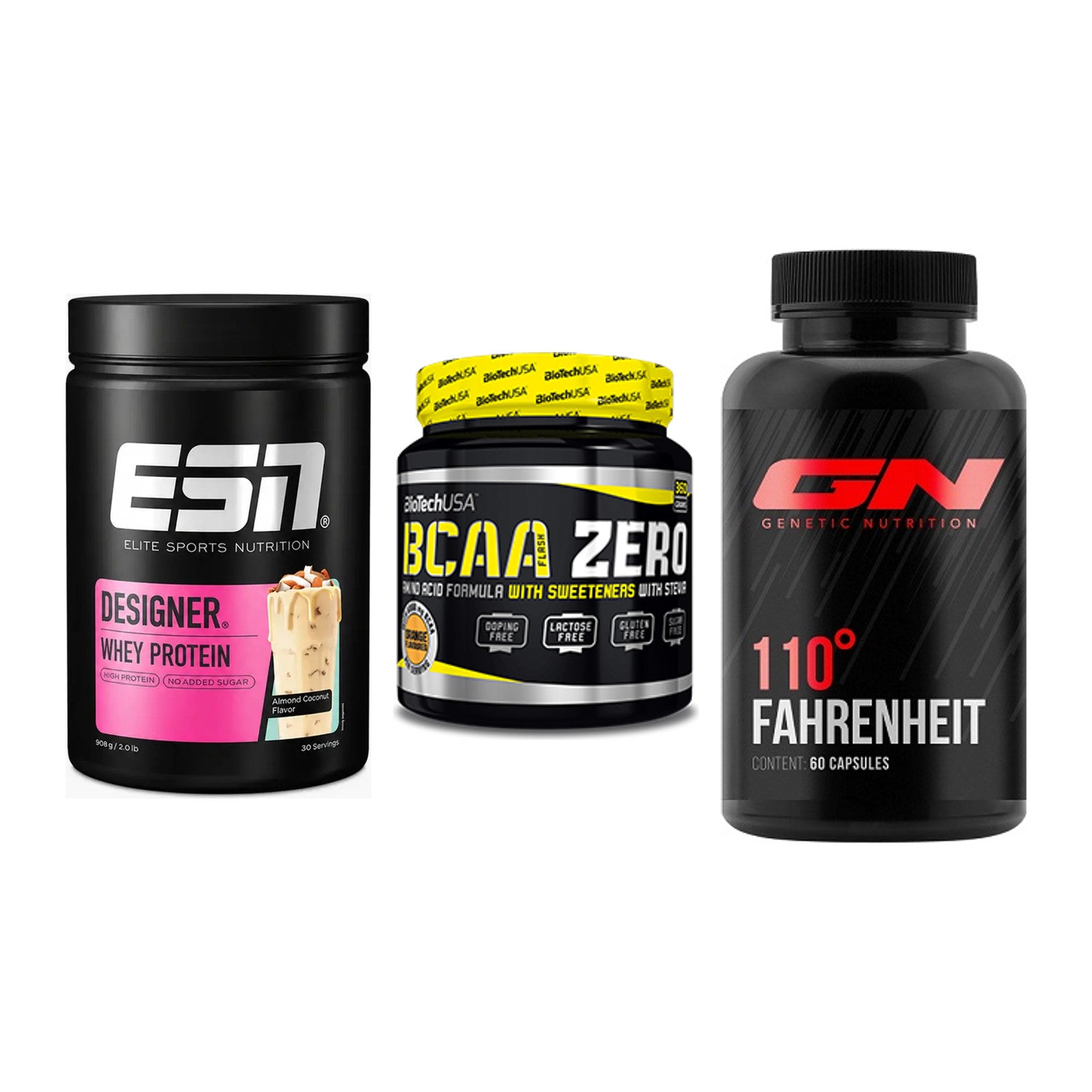 Definitionsphase-Set: ESN Designer + BioTech BCAA + GN 110 Fahrenh – alle enthaltenen Artikel