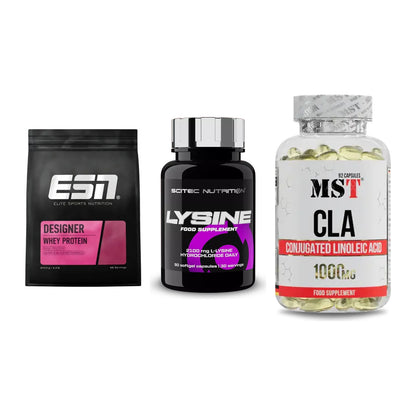 Definitionsphase-Set: ESN Designer + Scitec Lysine + MST CLA 1000mg – alle enthaltenen Artikel