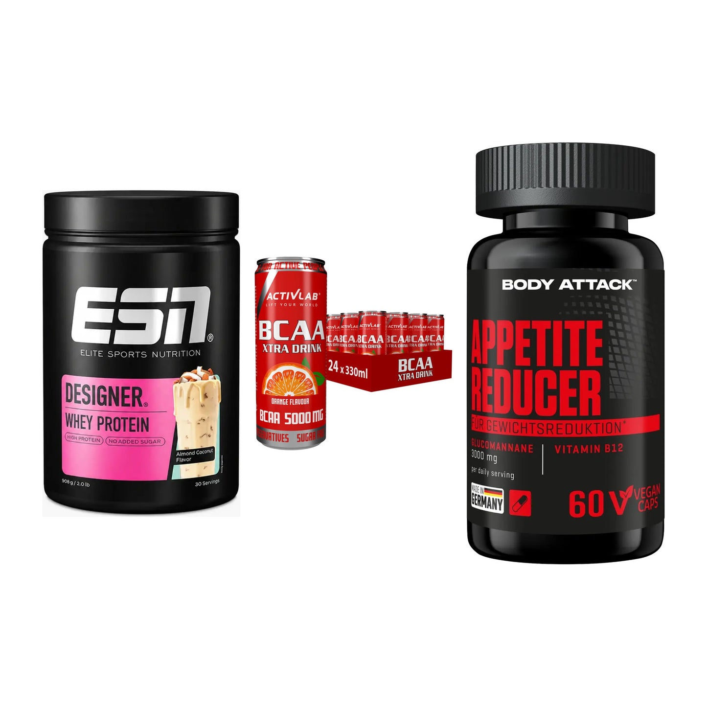 Definitionsphase-Set: ESN Designer + Activlab BCAA + Body Attack – alle enthaltenen Artikel