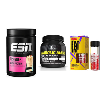 Definitionsphase-Set: ESN Designer + Olimp Anabolic + Nutrend Fat – alle enthaltenen Artikel