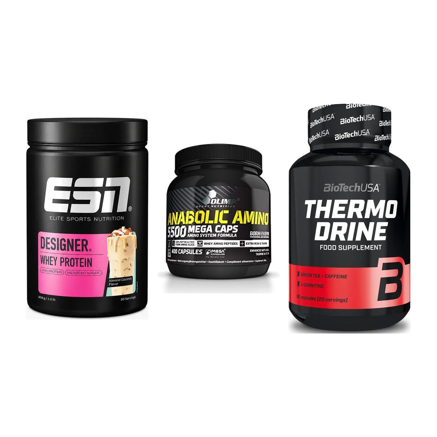 Definitionsphase-Set: ESN Designer + Olimp Anabolic + BioTech Thermo – alle enthaltenen Artikel