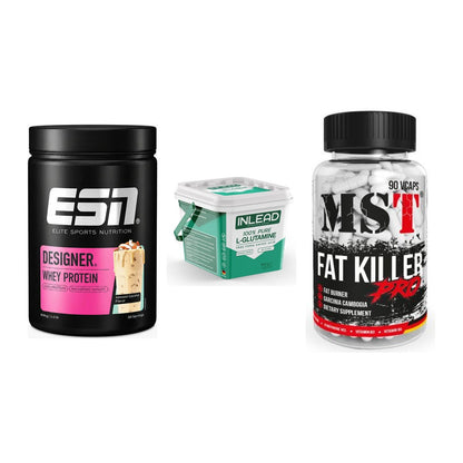 Definitionsphase-Set: ESN Designer + INLEAD L-Gluta + MST Fat Killer – alle enthaltenen Artikel