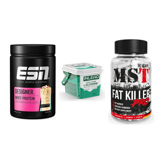 Definitionsphase-Set: ESN Designer + INLEAD L-Gluta + MST Fat Killer – alle enthaltenen Artikel
