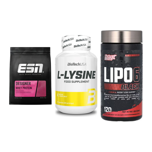 Definitionsphase-Set: ESN Designer + BioTech L-Lysi + Nutrex Lipo 6 – alle enthaltenen Artikel