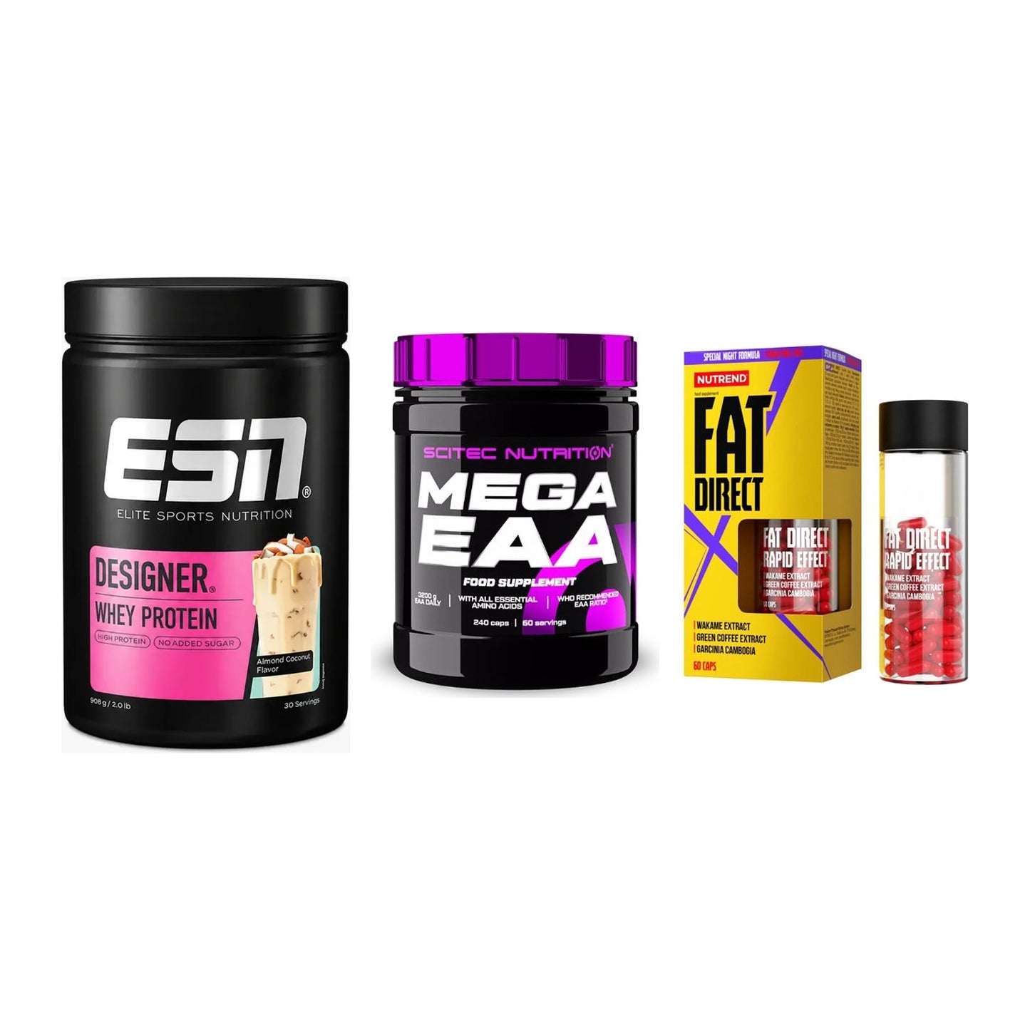 Definitionsphase-Set: ESN Designer + Scitec Mega + Nutrend Fat – alle enthaltenen Artikel
