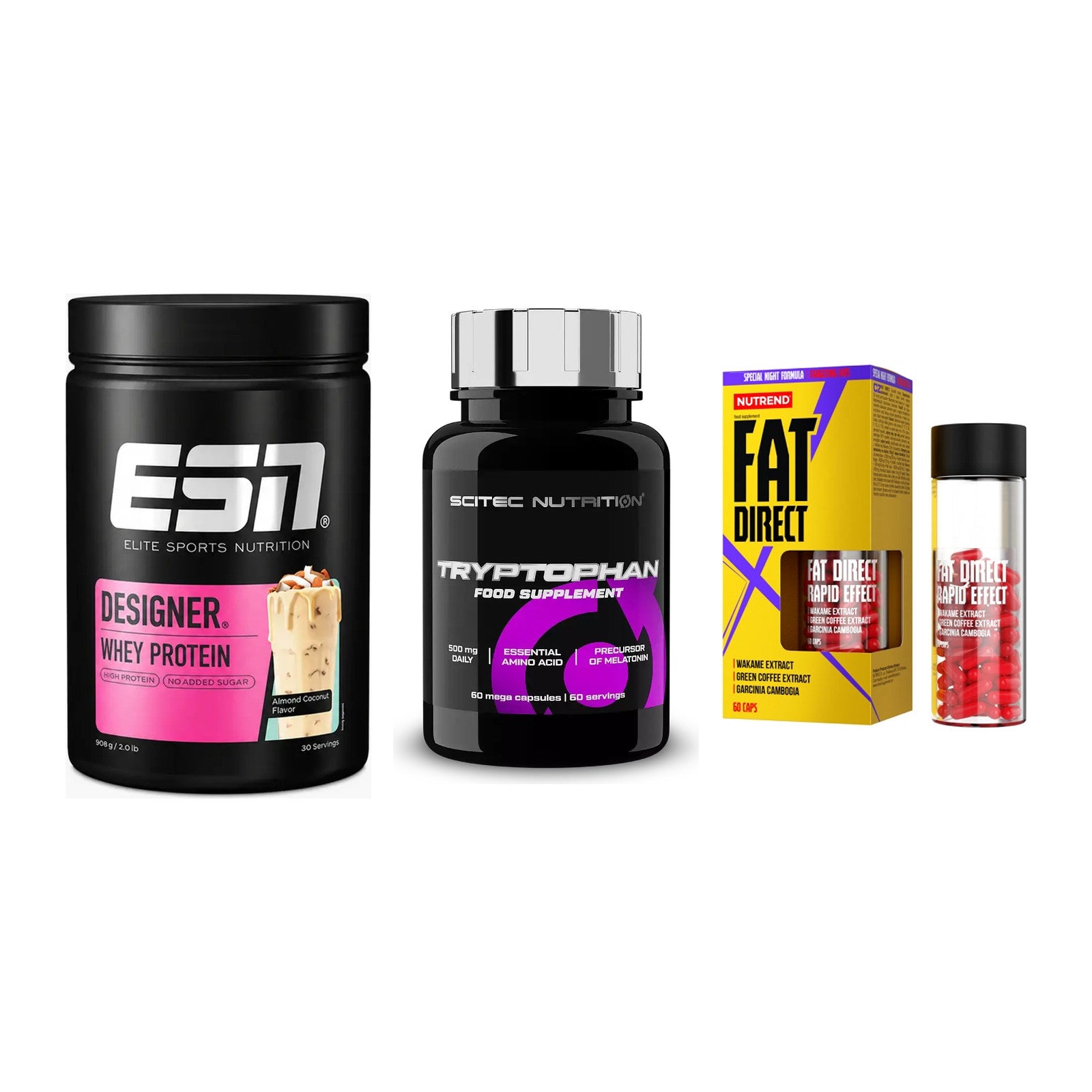 Definitionsphase-Set: ESN Designer + Scitec Tryptop + Nutrend Fat – alle enthaltenen Artikel