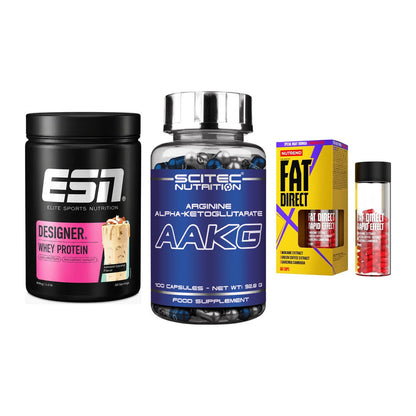 Definitionsphase-Set: ESN Designer + Scitec AAKG + Nutrend Fat – alle enthaltenen Artikel