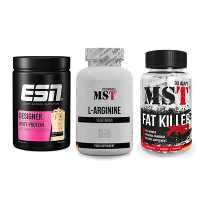 Definitionsphase-Set: ESN Designer + MST L-Arginine + MST Fat Killer – alle enthaltenen Artikel