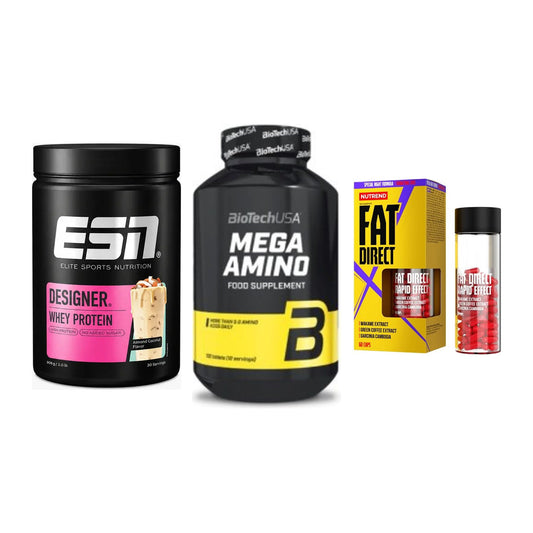 Definitionsphase-Set: ESN Designer + BioTech Mega + Nutrend Fat – alle enthaltenen Artikel