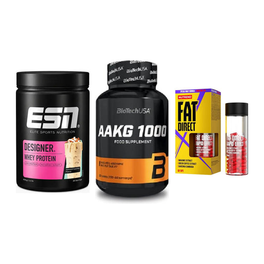 Definitionsphase-Set: ESN Designer + BioTech AAKG + Nutrend Fat – alle enthaltenen Artikel