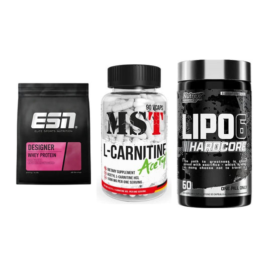Definitionsphase-Set: ESN Designer + MST L-Carnitin + Nutrex Lipo 6 – alle enthaltenen Artikel