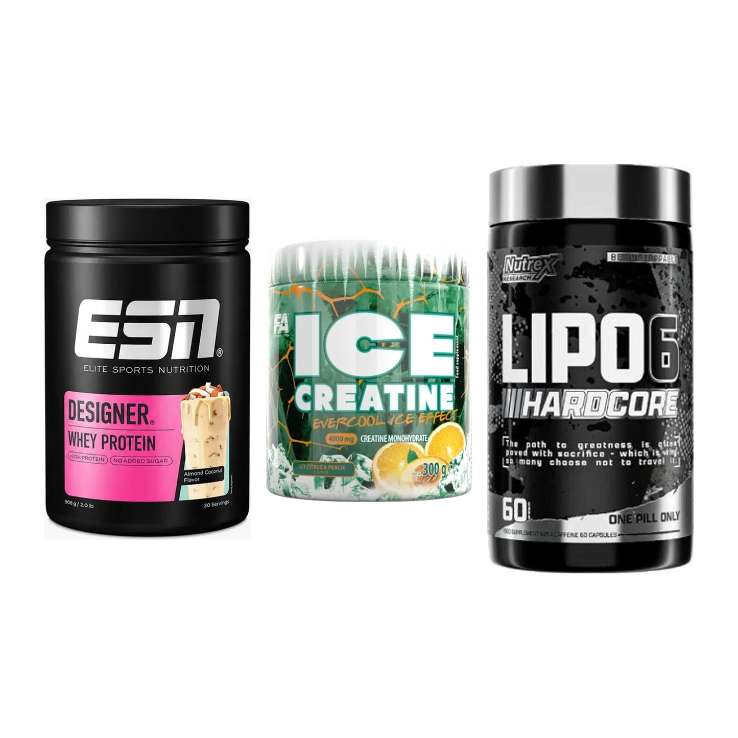 Definitionsphase-Set: ESN Designer + FA Nutrition + Nutrex Lipo 6 – alle enthaltenen Artikel
