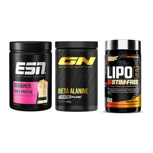Definitionsphase-Set: ESN Designer + GN Nano Beta + Nutrex Lipo 6 – alle enthaltenen Artikel