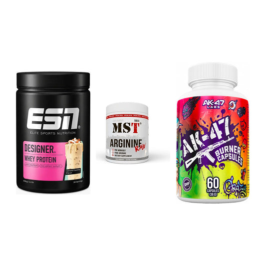 Definitionsphase-Set: ESN Designer + MST Arginine + AK47 Labs – alle enthaltenen Artikel