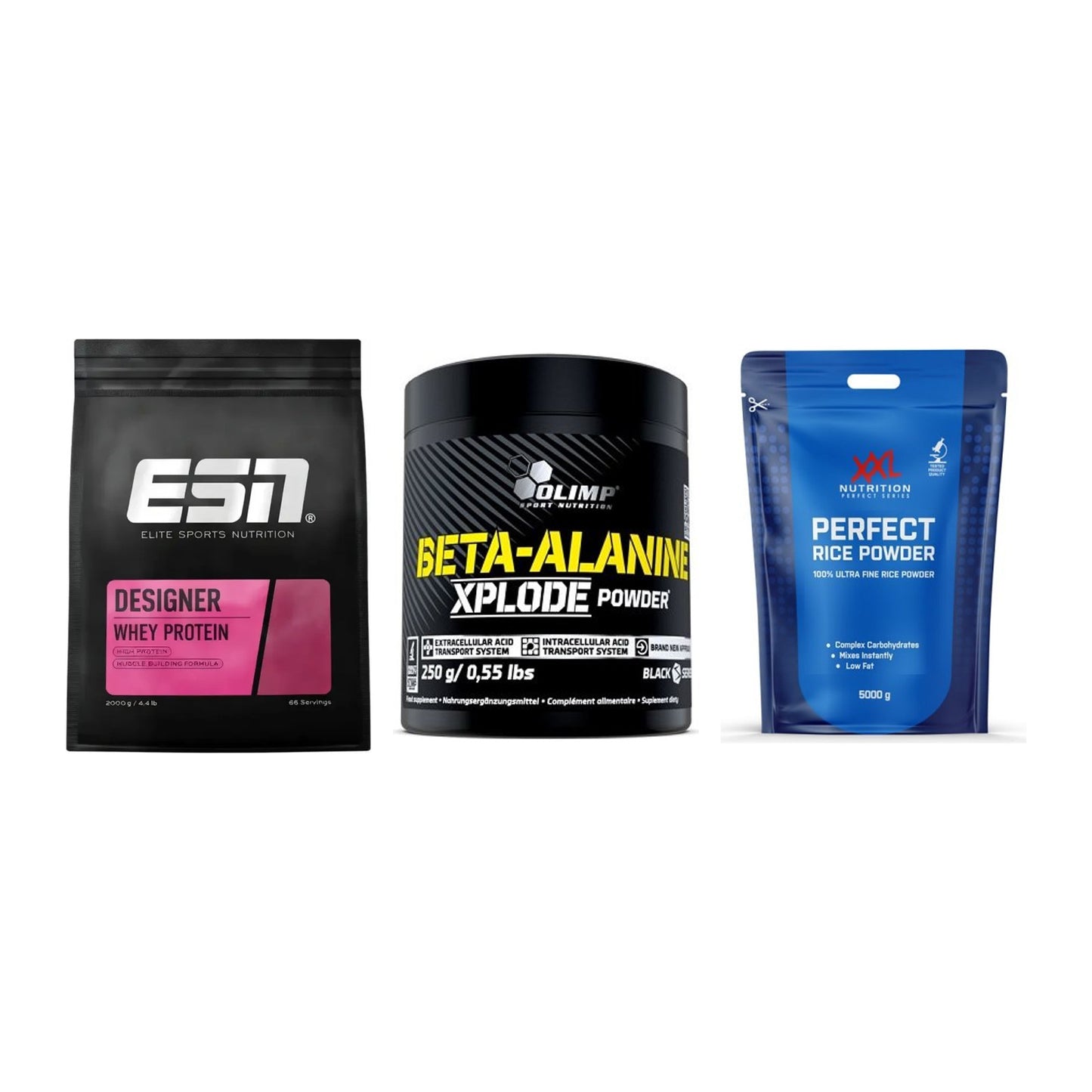 Definitionsphase-Set: ESN Designer + Olimp Beta-Ala + XXL Nutrition – alle enthaltenen Artikel