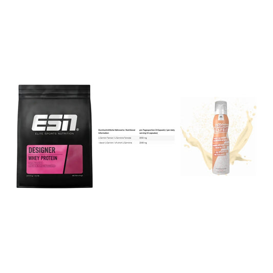 Definitionsphase-Set: ESN Designer + INLEAD L-Carni + More Nutrition – alle enthaltenen Artikel