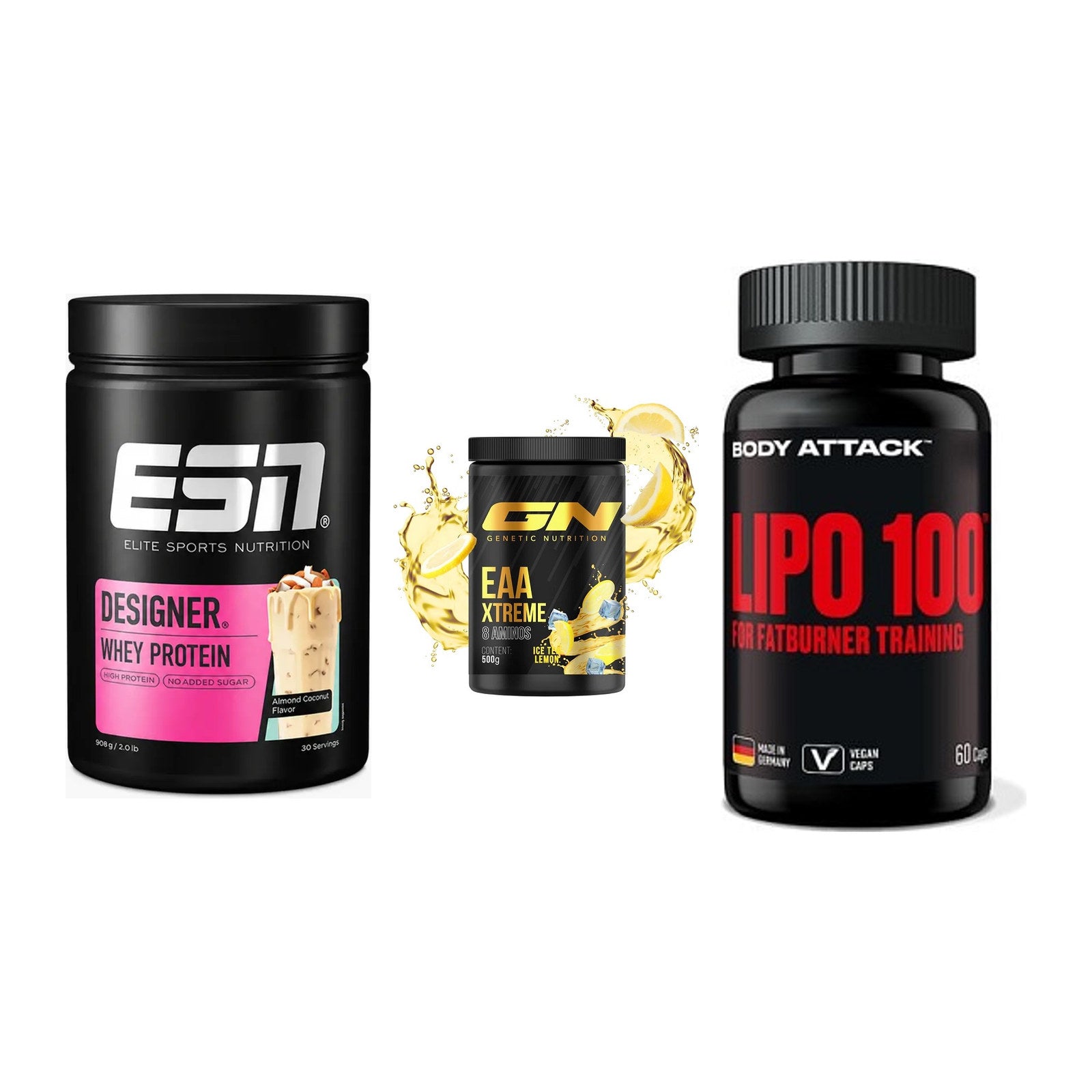 Definitionsphase-Set: ESN Designer + GN EAA Xtreme + Body Attack – alle enthaltenen Artikel