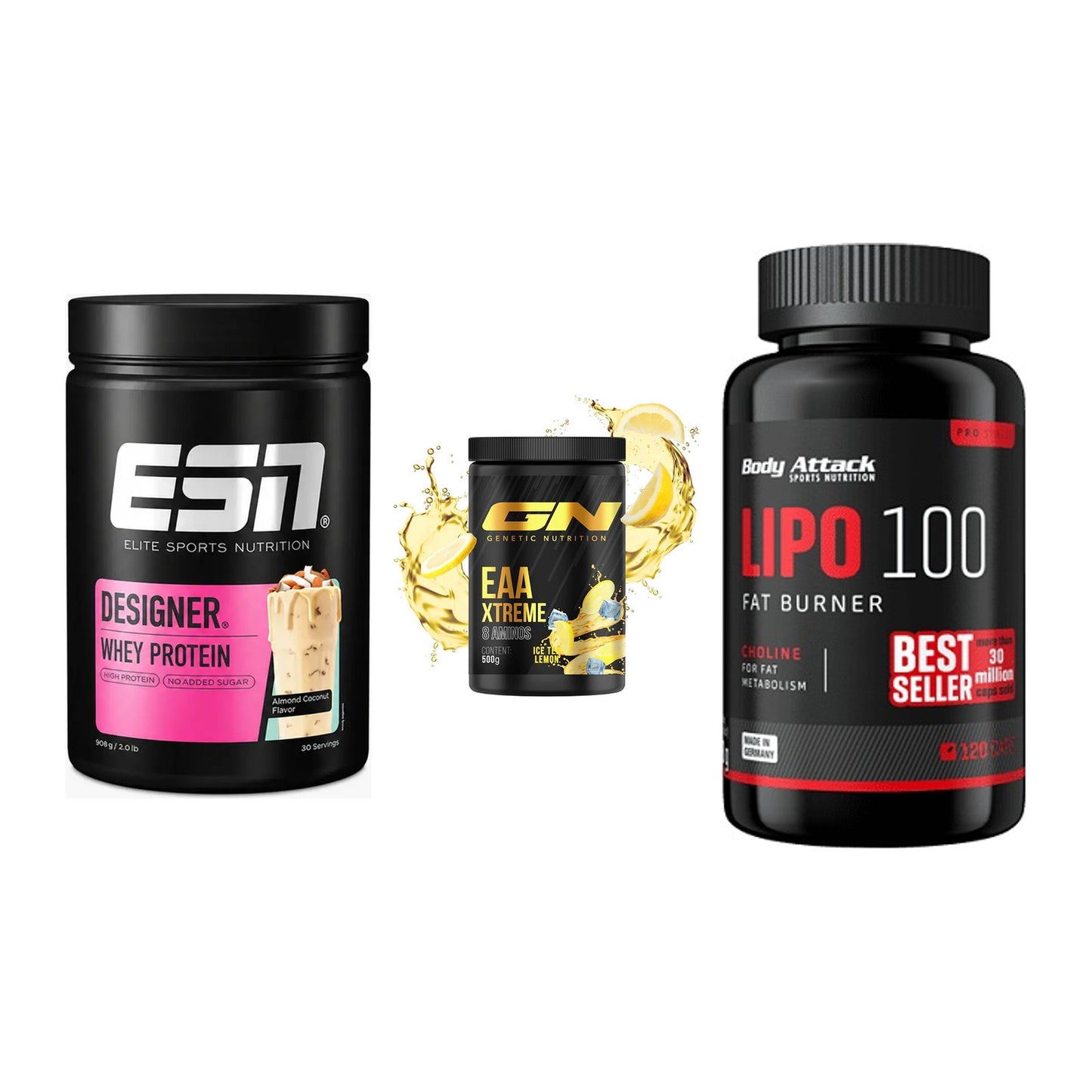 Definitionsphase-Set: ESN Designer + GN EAA Xtreme + Body Attack – alle enthaltenen Artikel