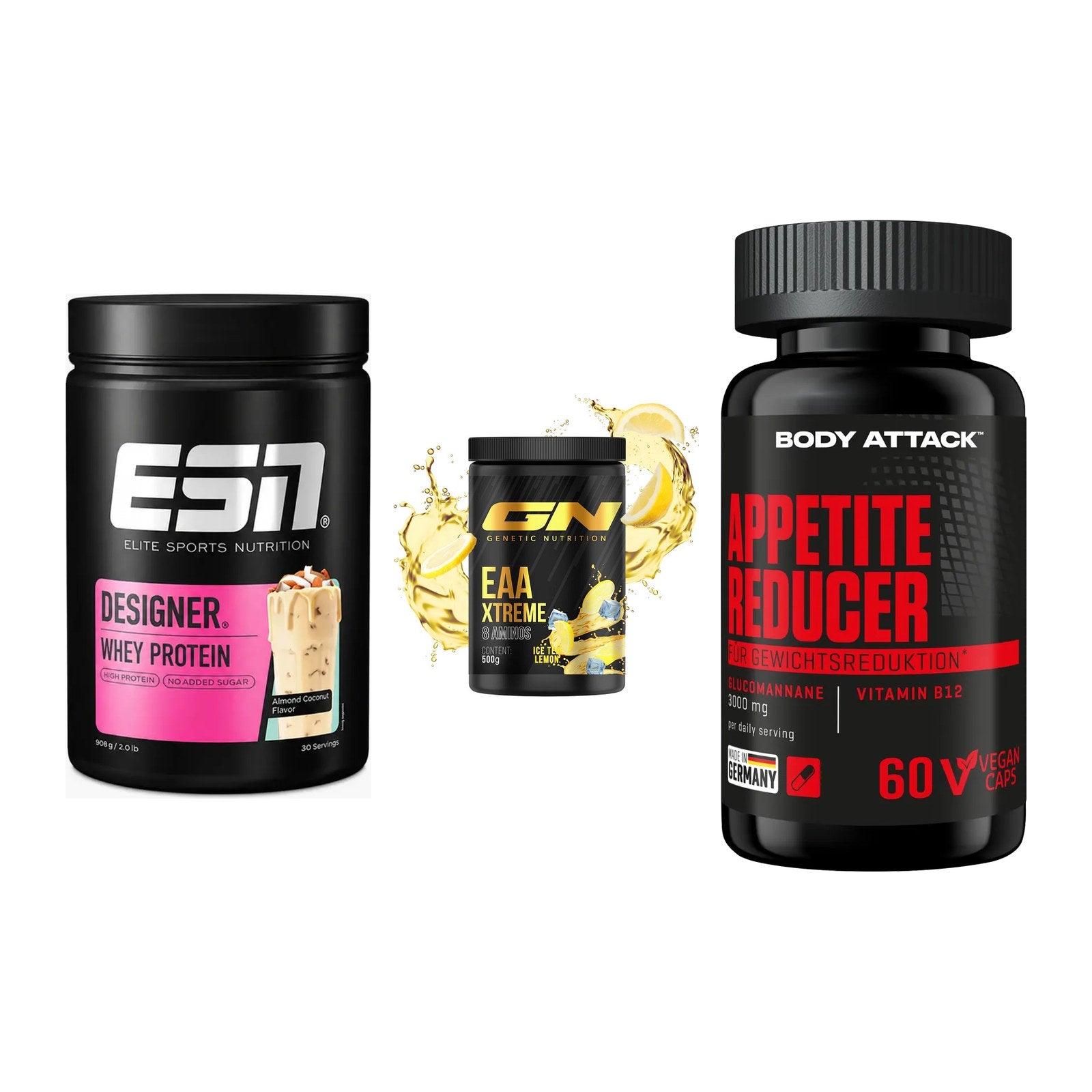 Definitionsphase-Set: ESN Designer + GN EAA Xtreme + Body Attack – alle enthaltenen Artikel