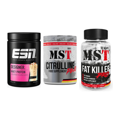Definitionsphase-Set: ESN Designer + MST Citrulline + MST Fat Killer – alle enthaltenen Artikel