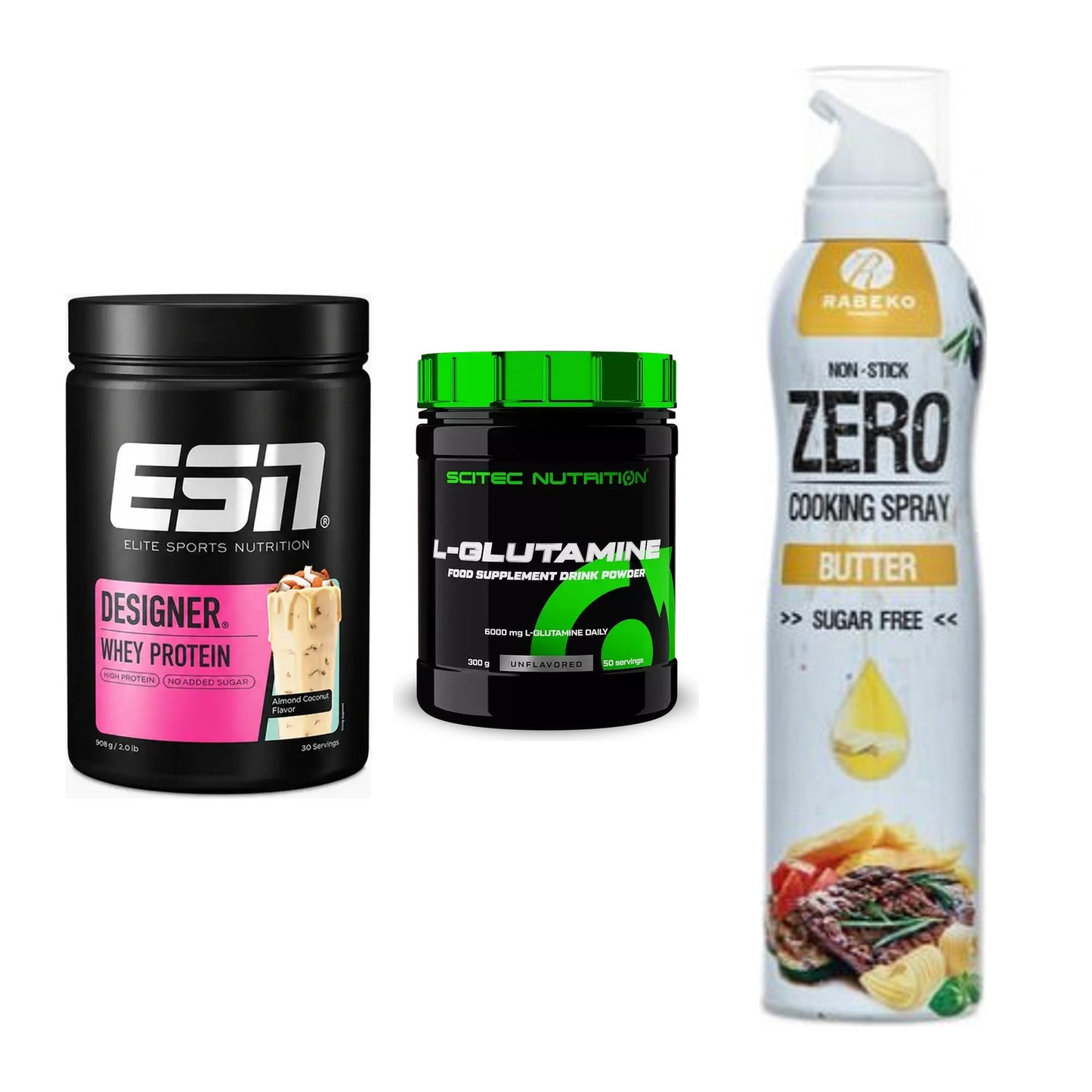 Definitionsphase-Set: ESN Designer + Scitec L-Gluta + Rabeko Zero – alle enthaltenen Artikel