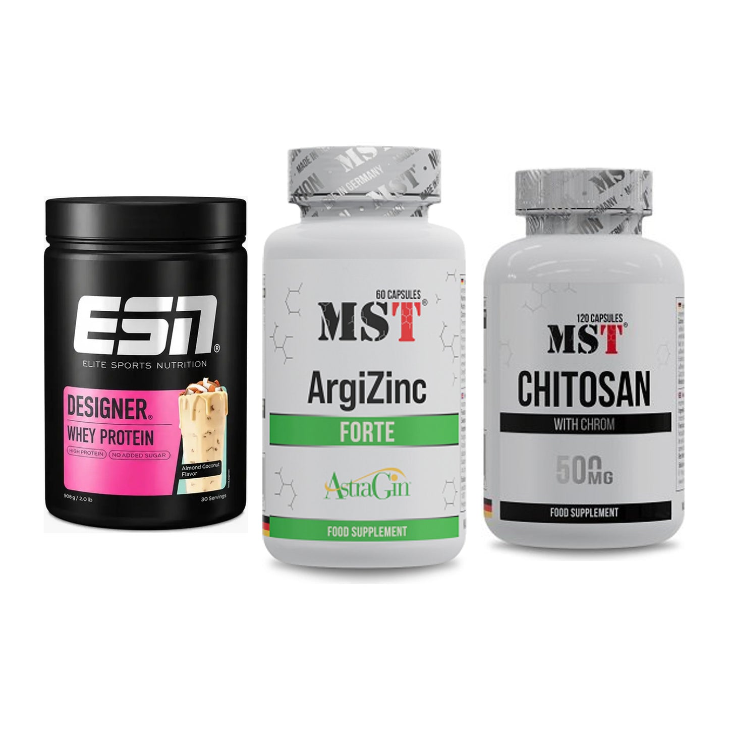 Definitionsphase-Set: ESN Designer + MST ArgiZinc + MST Chitosan – alle enthaltenen Artikel