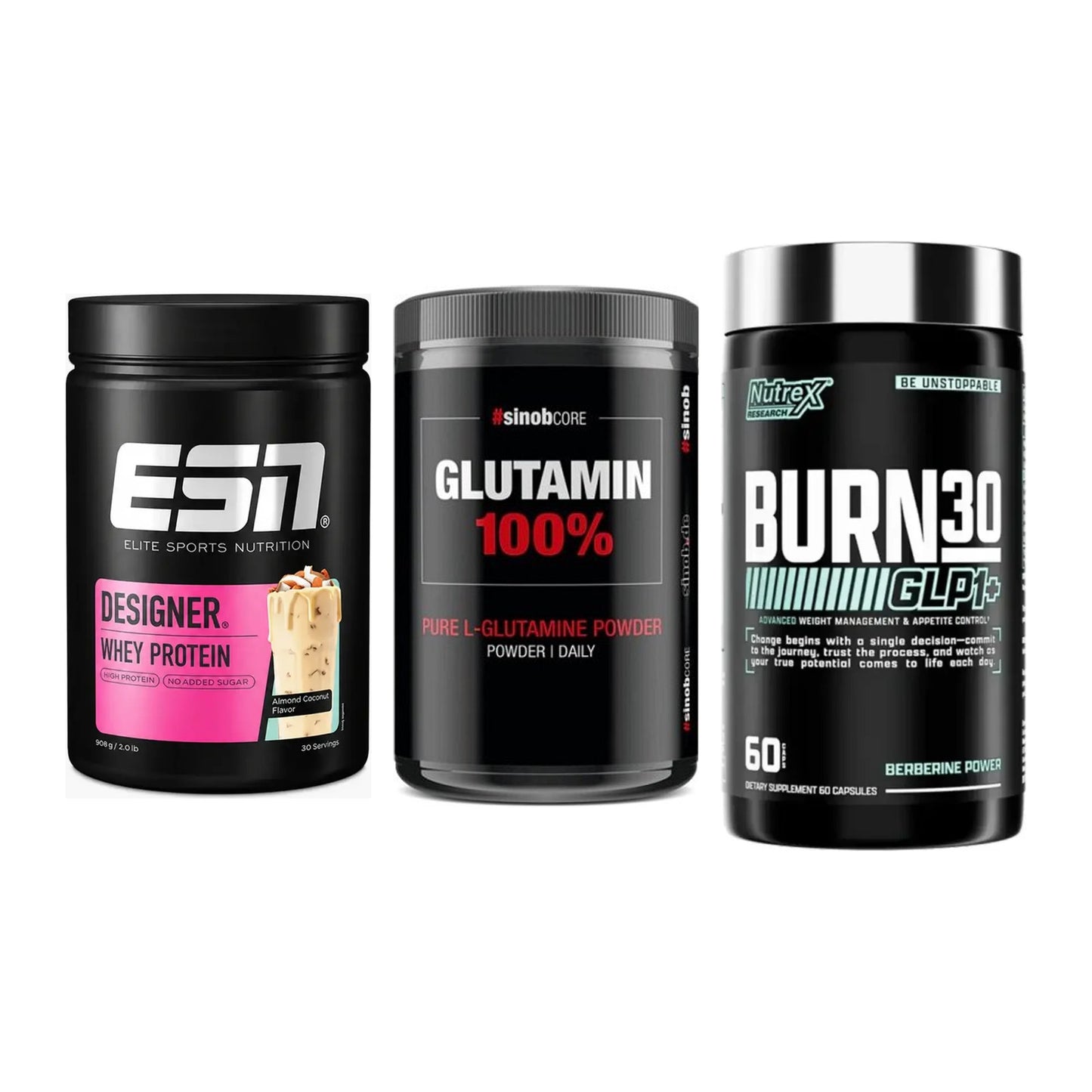 Definitionsphase-Set: ESN Designer + Sinob Core + Nutrex Burn 30 – alle enthaltenen Artikel